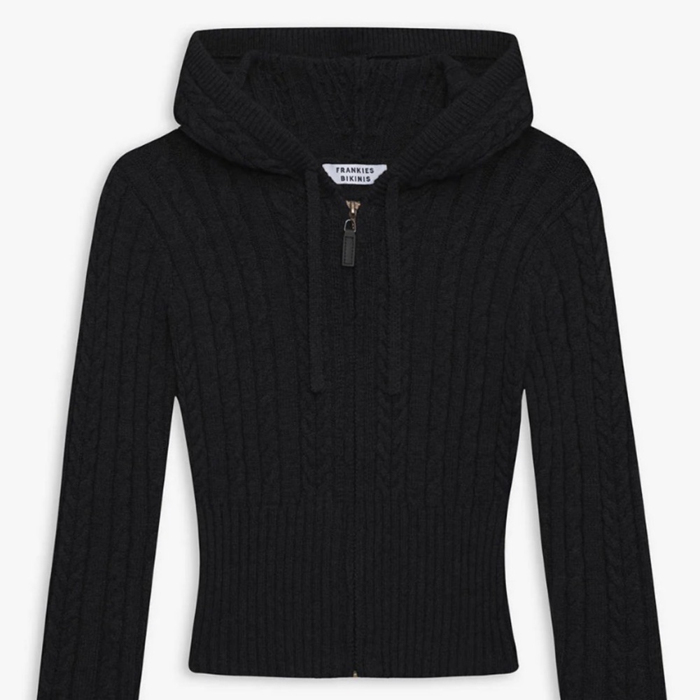 Frankie’s Bikinis Cable Knit Hoodie